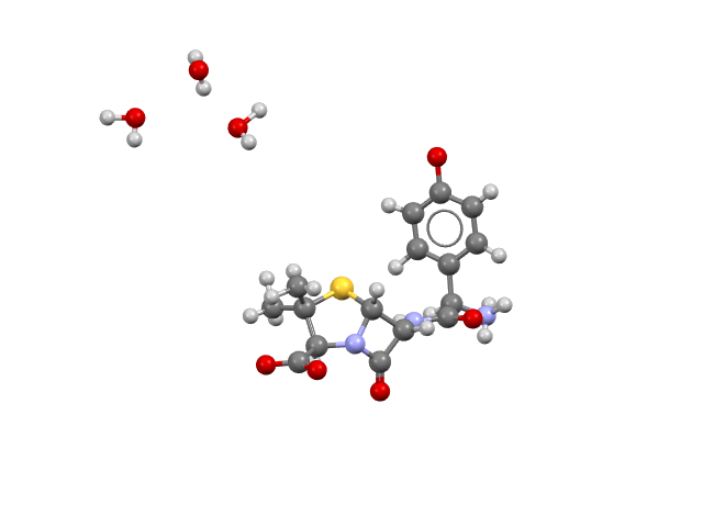CSD Refcode AMOXCT10 a novel small molecule drug Vonoprazan; Amoxicillin; Clarithromycin known as voquezna approved by the FDA in 2022