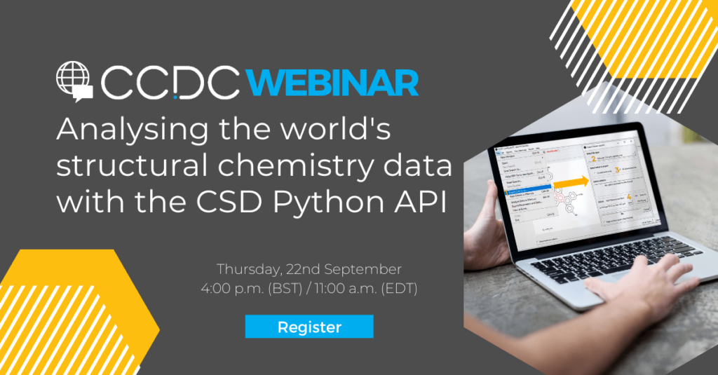 With the CSD Python API, you can construct custom, tailored scripts to perform advanced searches and analyses on the world’s structural chemistry data.