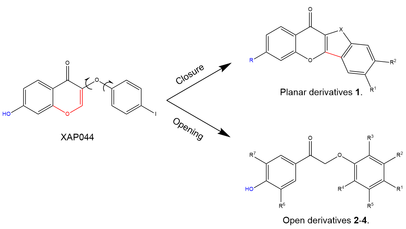 2D diagrams of three molecules.