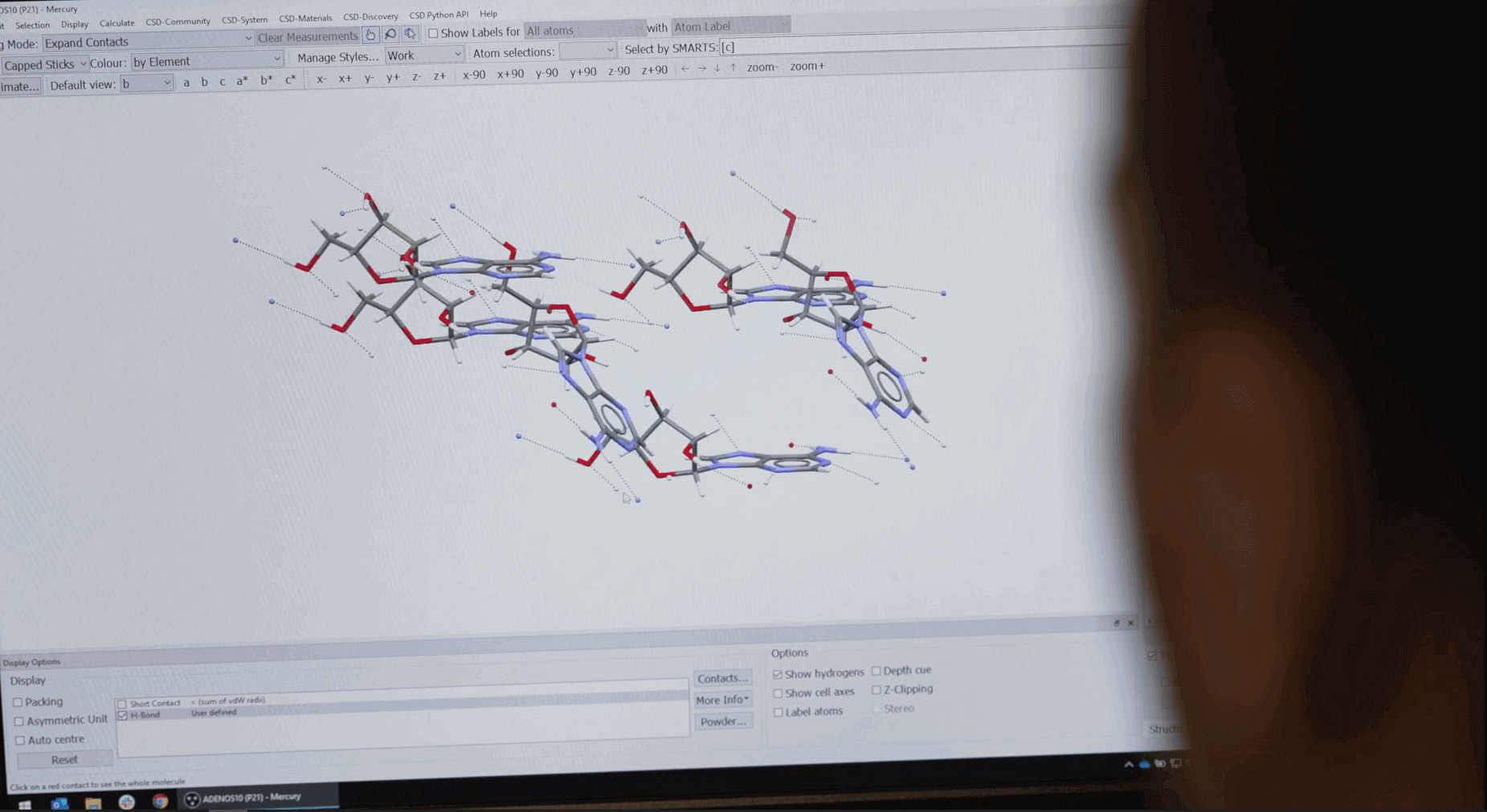 Using Mercury software to assess small molecule crystal structures