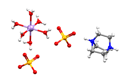 Structure of the low temperature polymorph of a manganese-selenate complex, CSD
            refcode JEMYOS