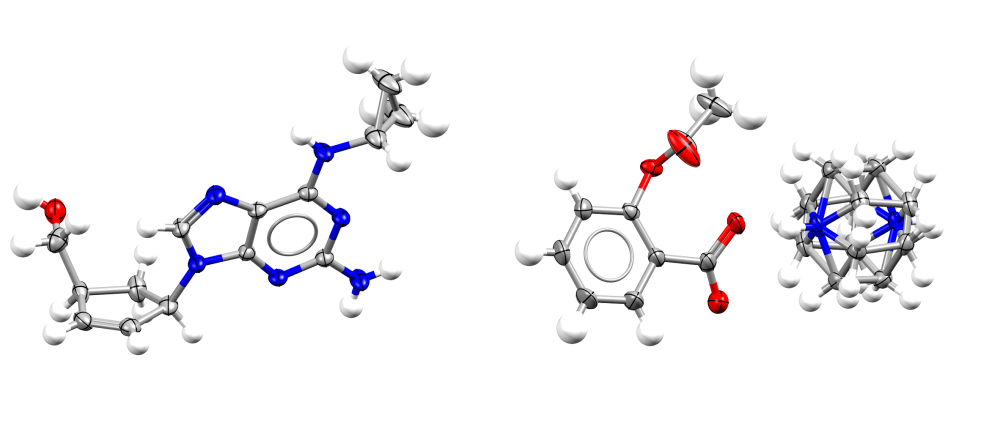 CSD entries MUBPAB (left) and NUKXOH (right) from the new disorder subsets