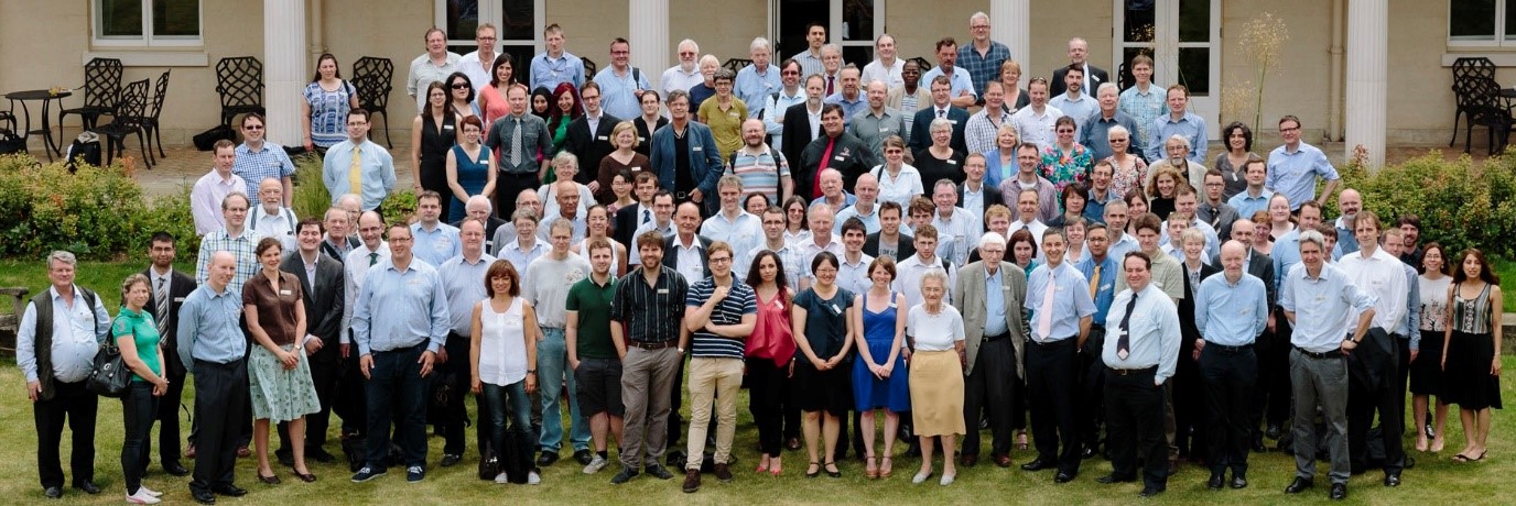 A photo taken at the CSD 50 event in Cambridge with Olga pictured at the right on the front row.