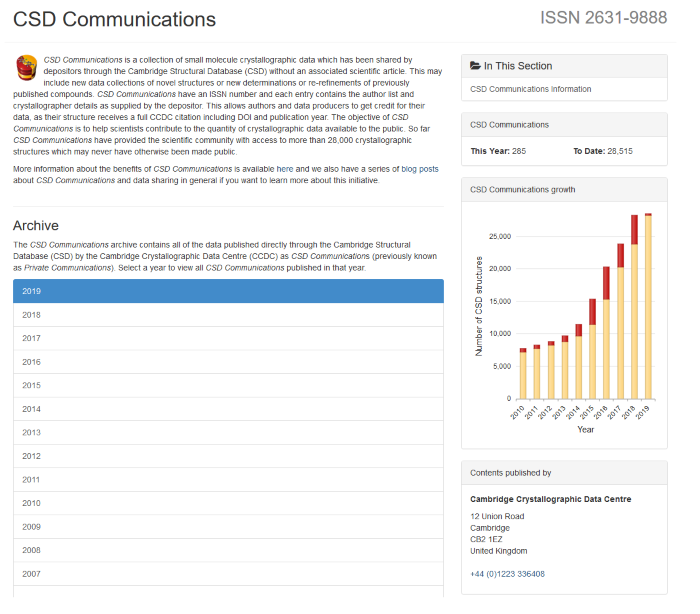 new CSD Communications Archive page