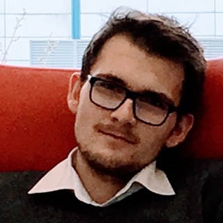 Man with glasses face.