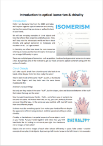 Preview of the resource sheet on isomerism and chirality 